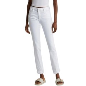 Kut From The Kloth Women's Catherine Boyfriend Jeans White Stretch Size 14 W
